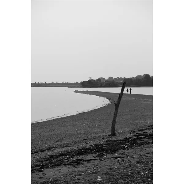 Island walk black and white
