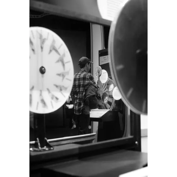 Wheel museum black and white