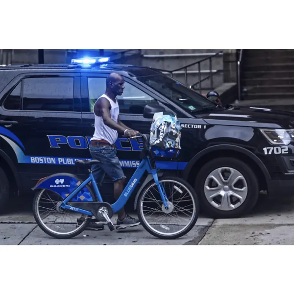 Blue bike photojournalism