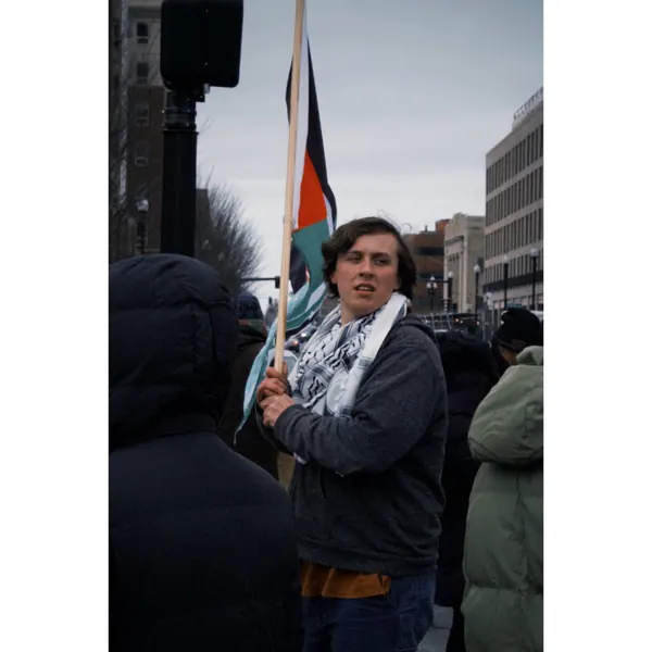 Protest man photojournalism