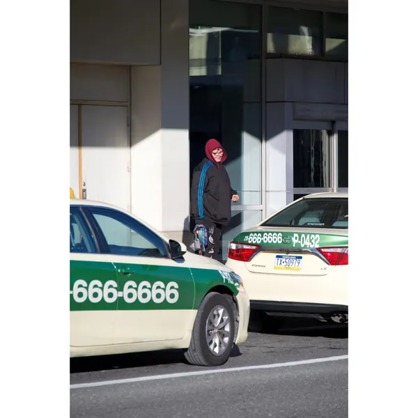 Taxi woman travel